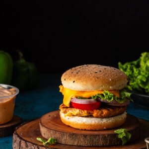 Cheesy Chicken Burger