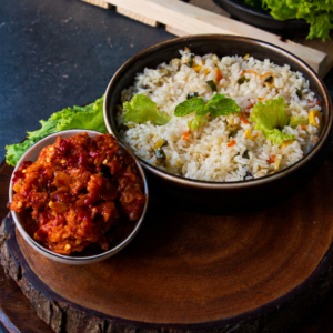 Chili Chicken Rice Bowl